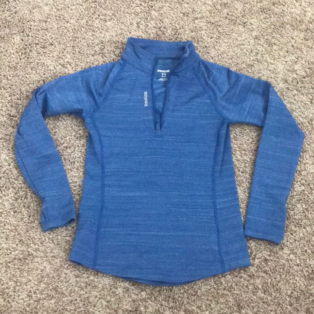 Blue Reebok 1/4 zip SPEEDWICK Pullover